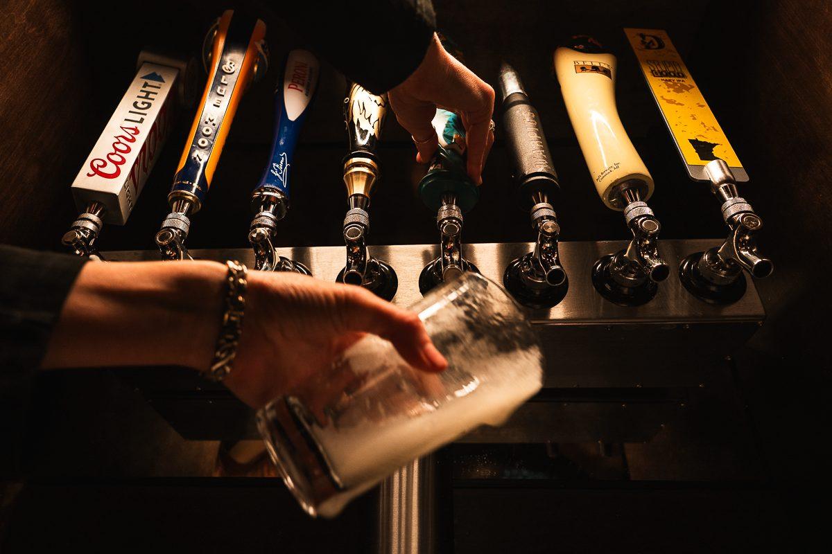 Draft taps at the Loretto Chophouse bar